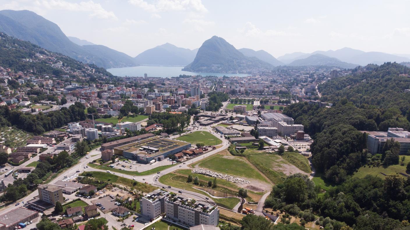 Una veduta di Lugano
