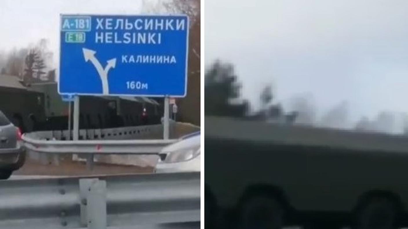 I russi si muovono vicino al confine con la Finlandia