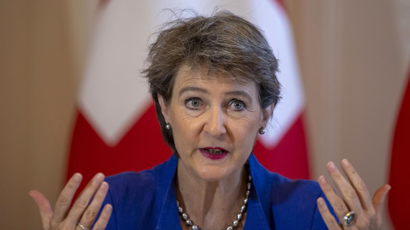La consigliera federale Simonetta Sommaruga