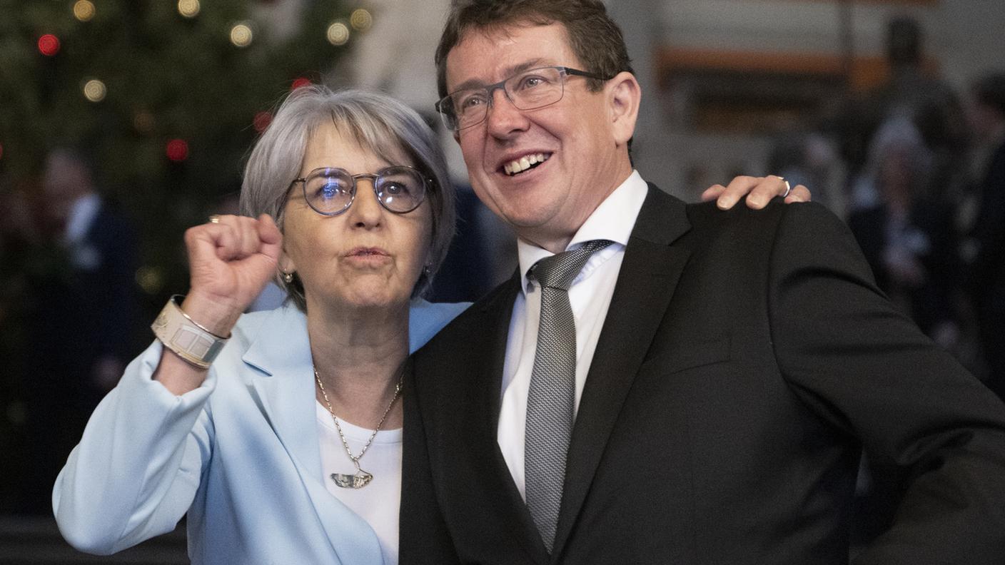 I neoeletti Elisabeth Baume-Schneider e Albert Rösti