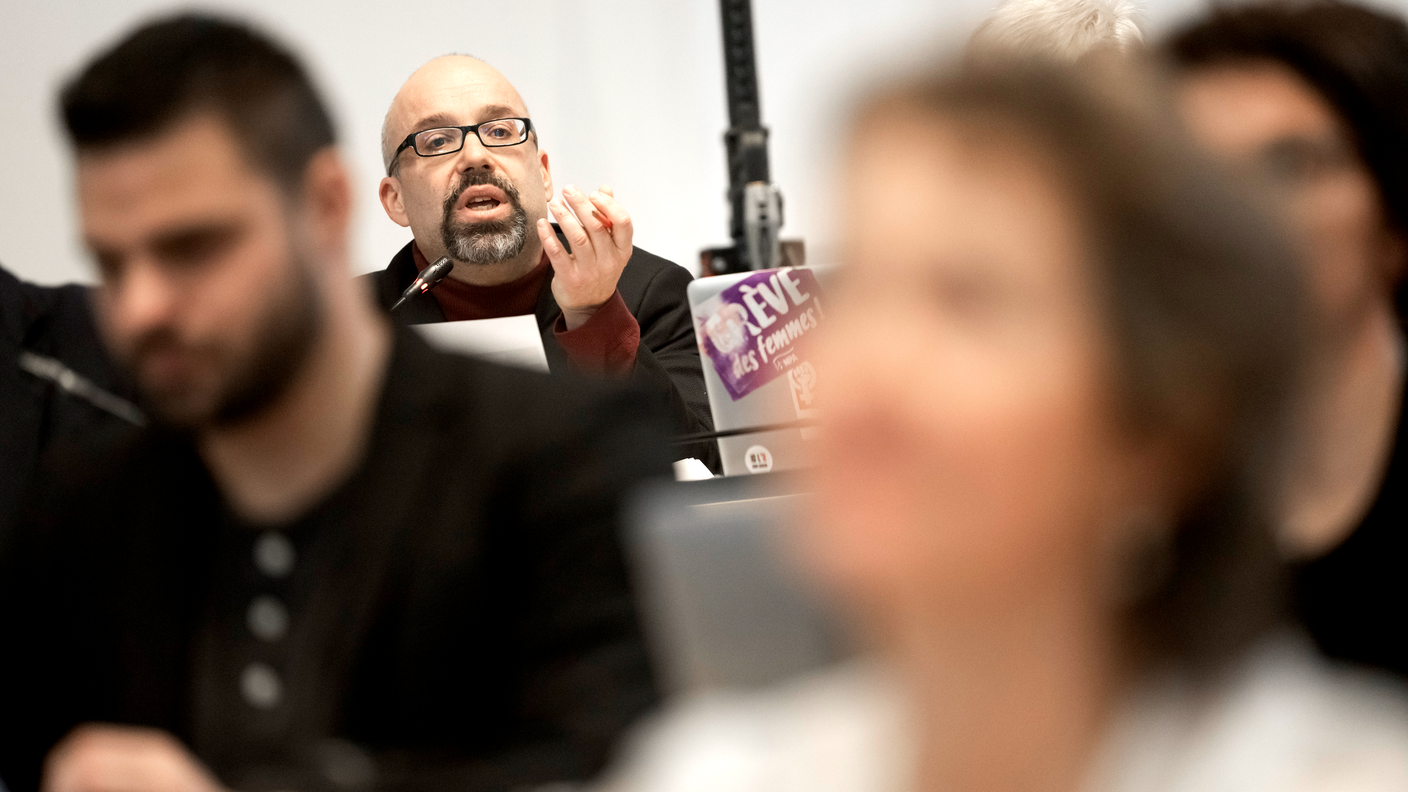 Quattro anni fa una soglia di sbarramento al 4% avrebbe portato all’esclusione di MpS, PC e Più Donne. Nella foto: Pronzini dell'MpS