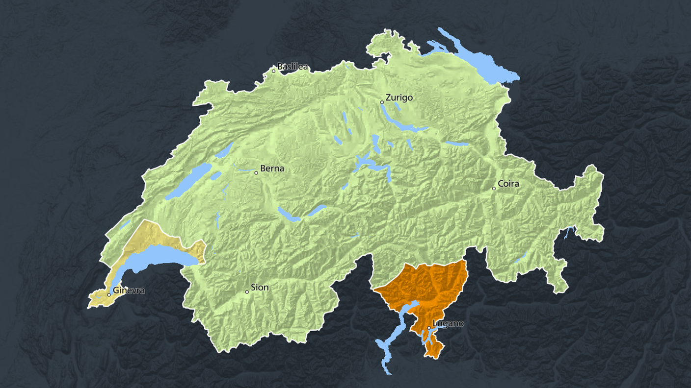 Il caldo torrido interesserà gran parte del Ticino