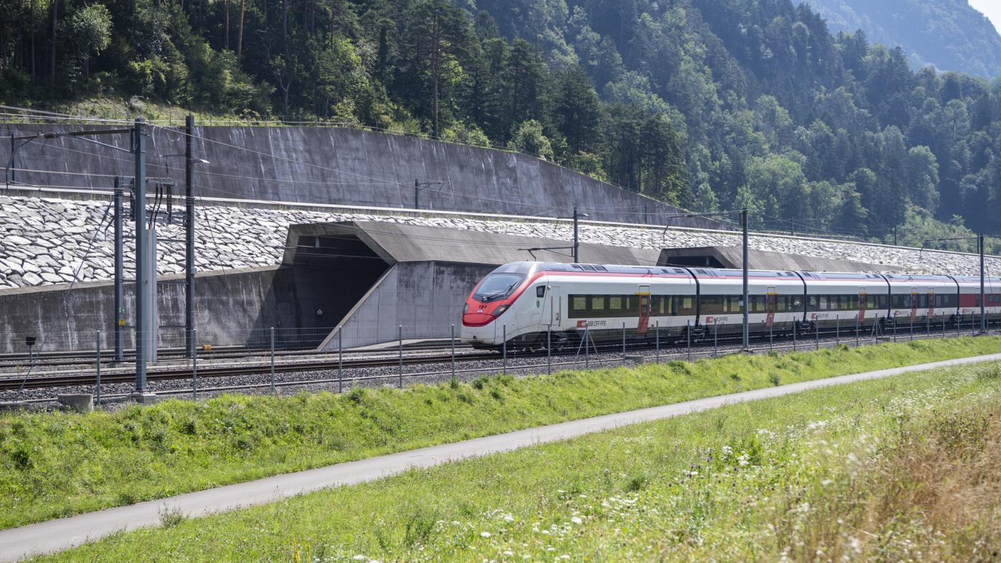 L'uscita nord della galleria di base del San Gottardo