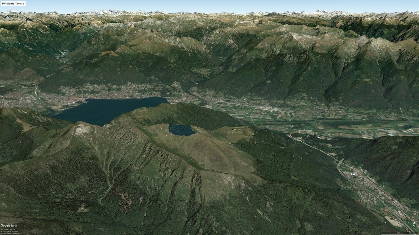 Il pendio di Manèra sul monte Tamaro, dove potrebbe sorgere un parco fotovoltaico