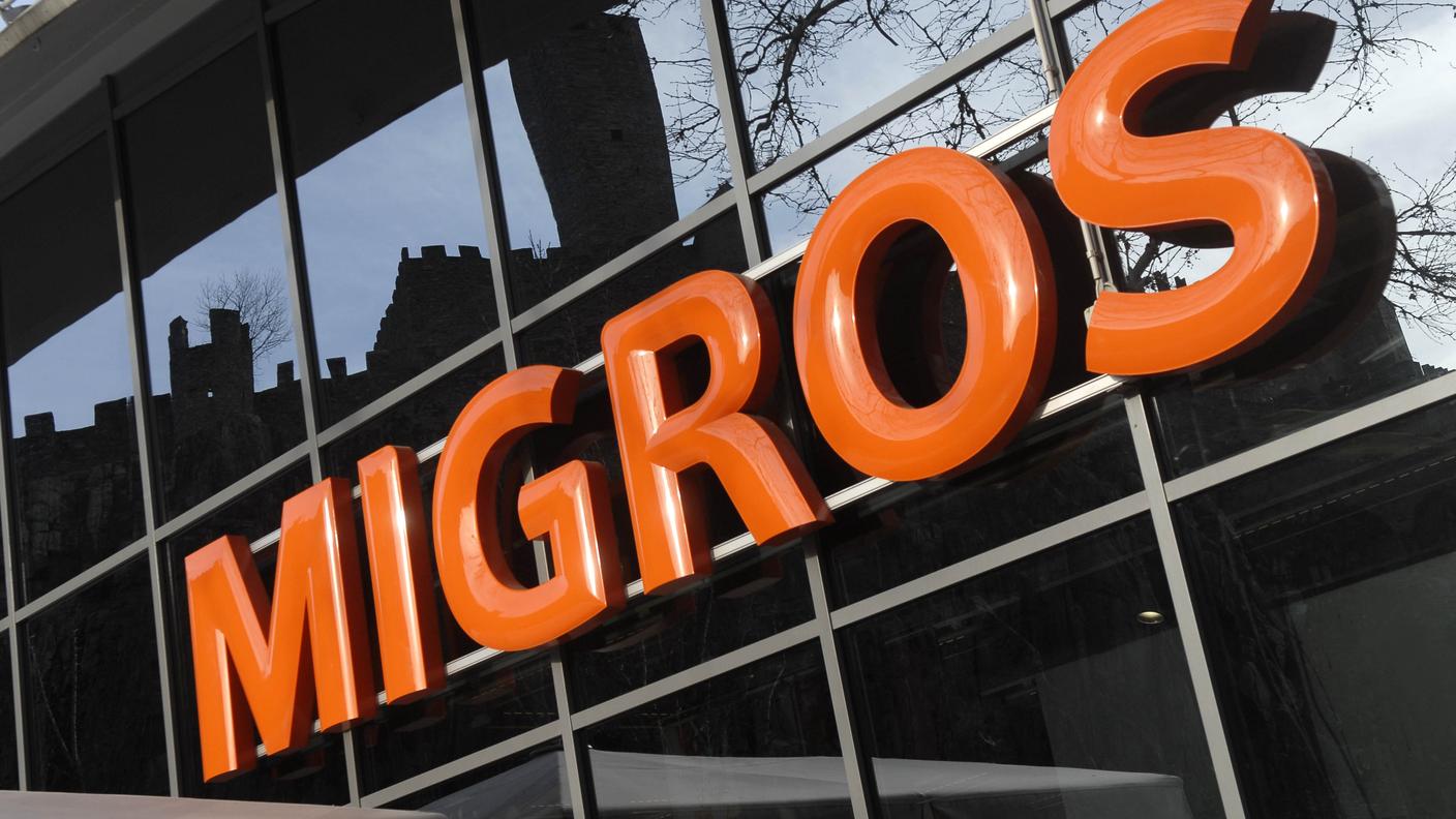 Nella foto il marchio di un spermercato Migros