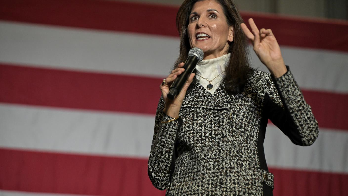 La candidata repubblicana Nikki Haley