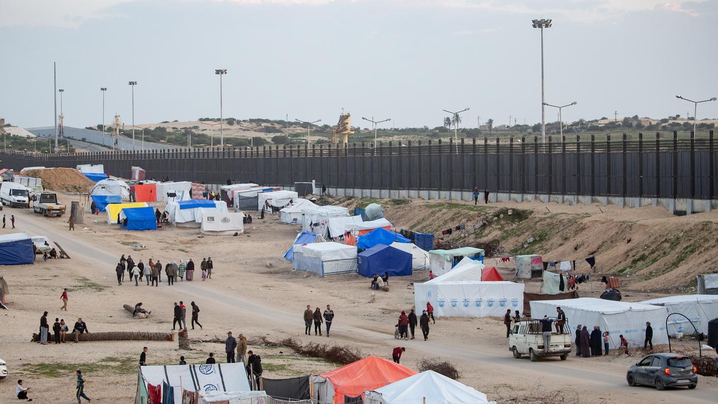 Il campo profughi di Rafah nella Striscia di Gaza