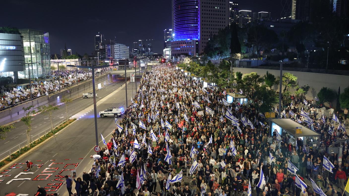 Manifestazione anti-governativa a Tel Aviv
