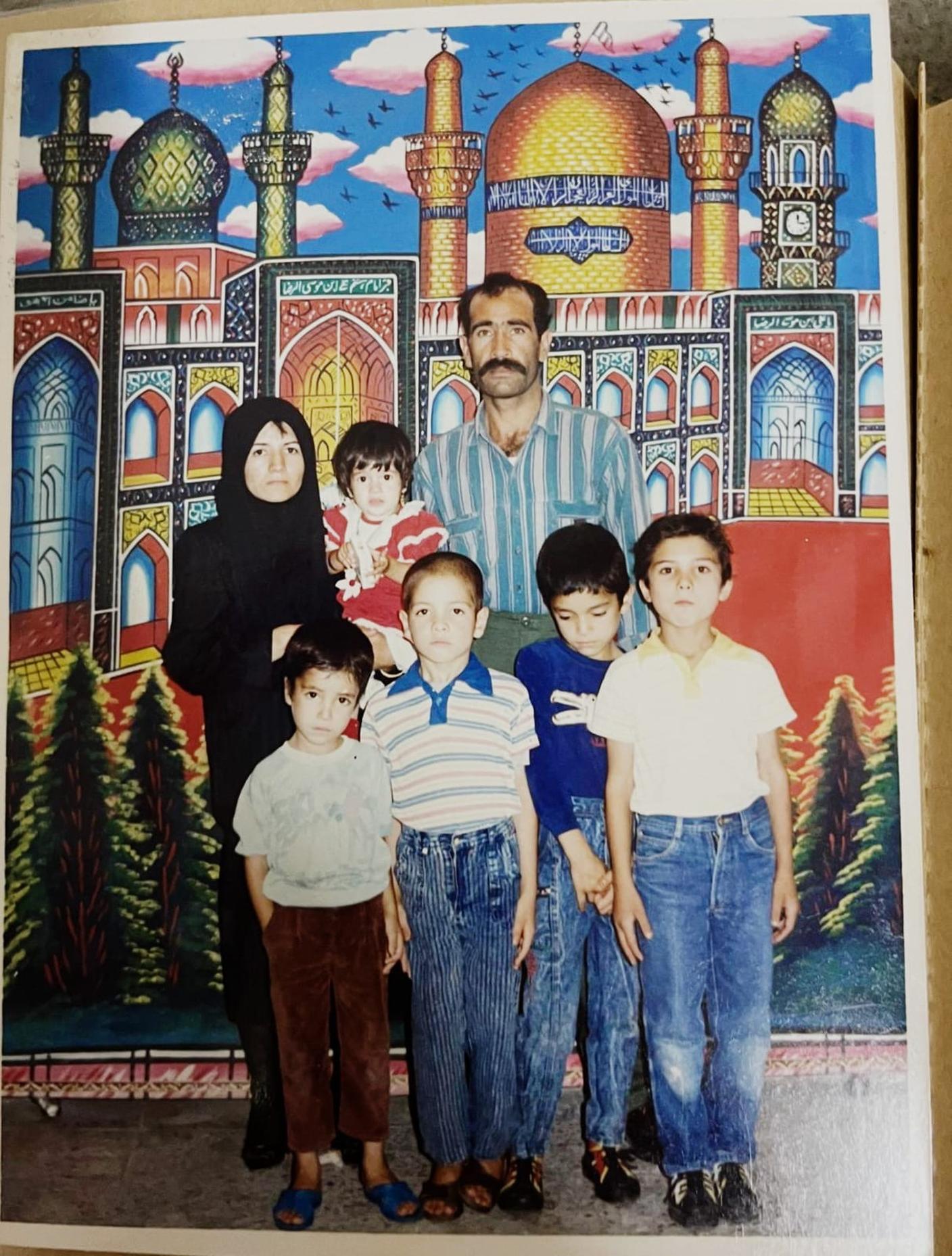 Una parte della famiglia Rabbani ad Herat