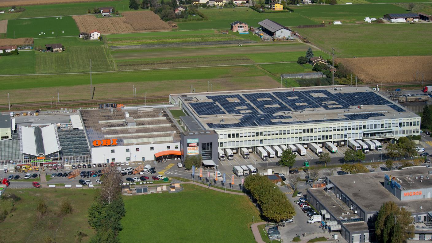 La centrale di distribuzione Migros a Sant'Antonino