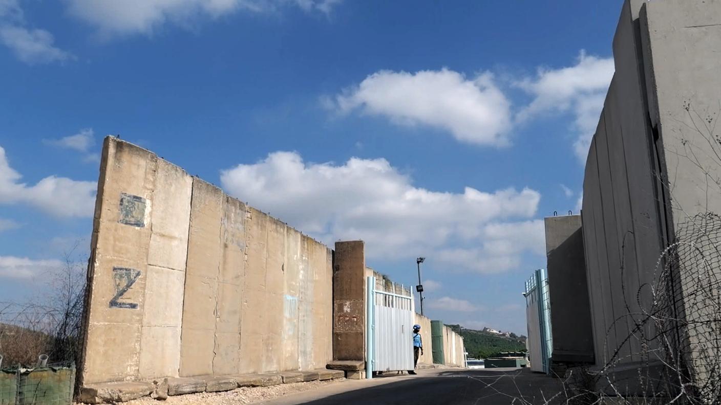 L'entrata della base UNIFIL a Rmeich, nel sud del Libano