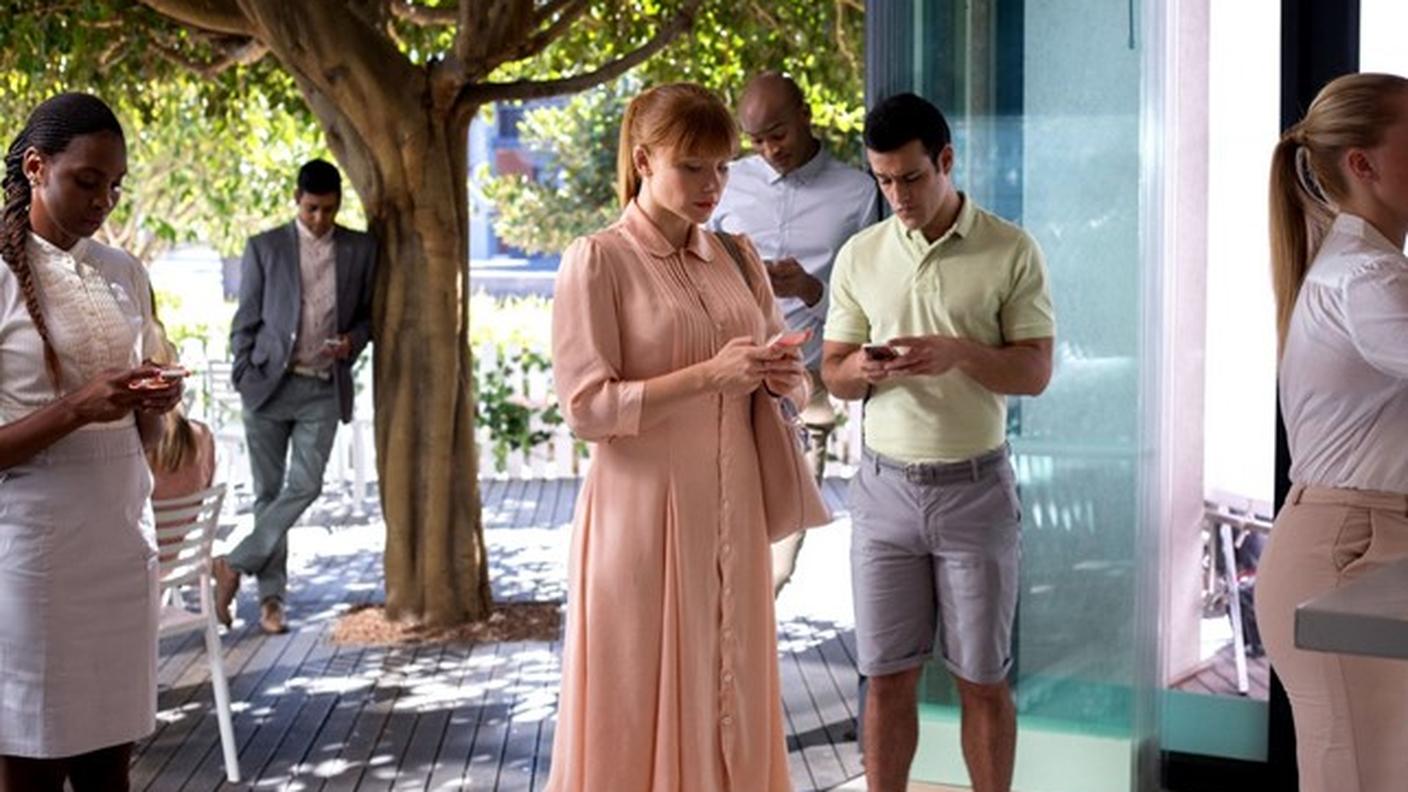 Un fotogramma dalla terza stagione della serie TV "Black Mirror"