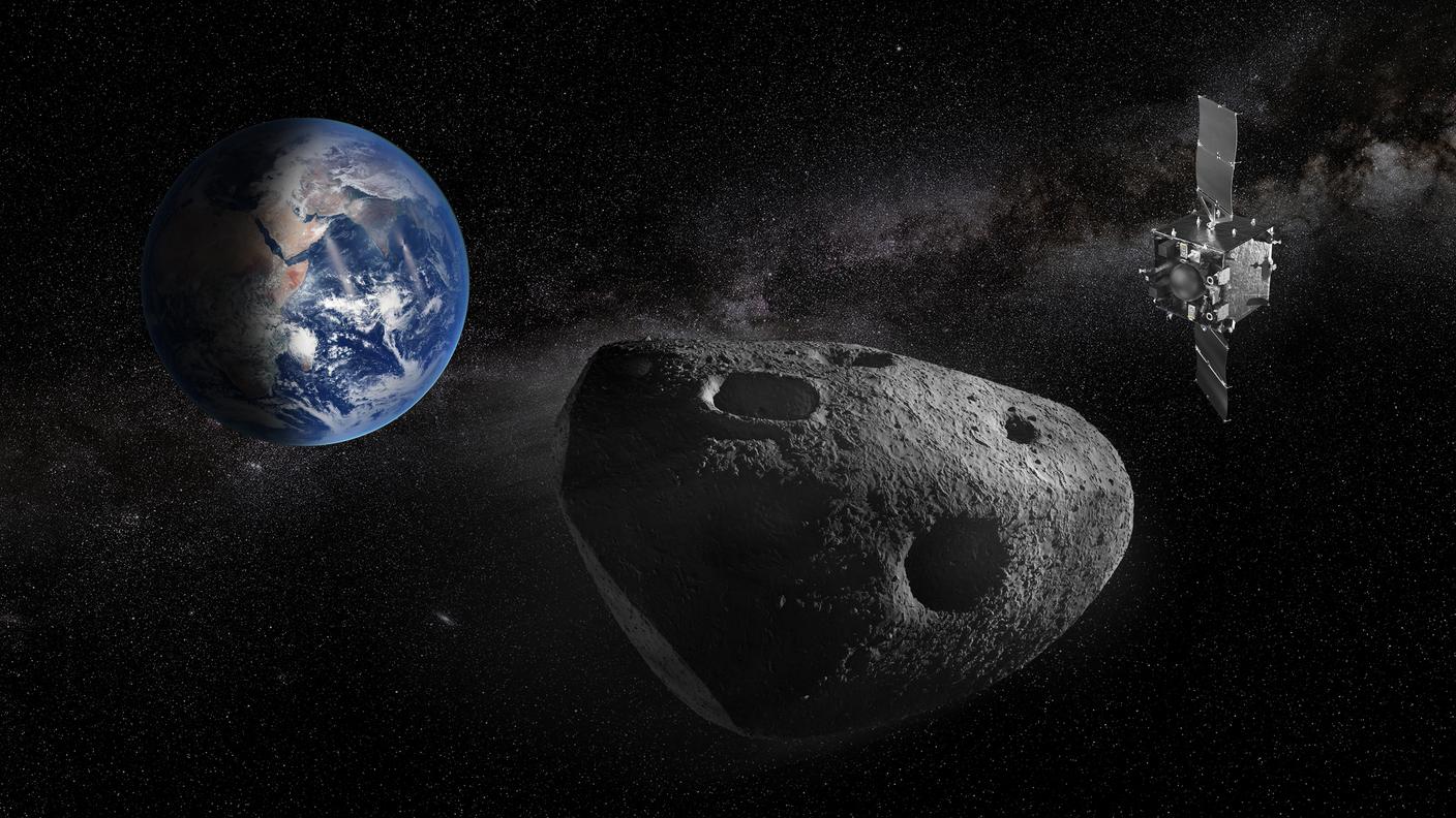 Apophis è un asteroide di 320 metri scoperto il 19 giugno del 2004. Il 13 aprile 2029 l’asteroide passerà a meno di 32 mila chilometri dalla superficie terrestre all'interno delle orbite dei satelliti geostazionari, e sarà visibile a occhio nudo.