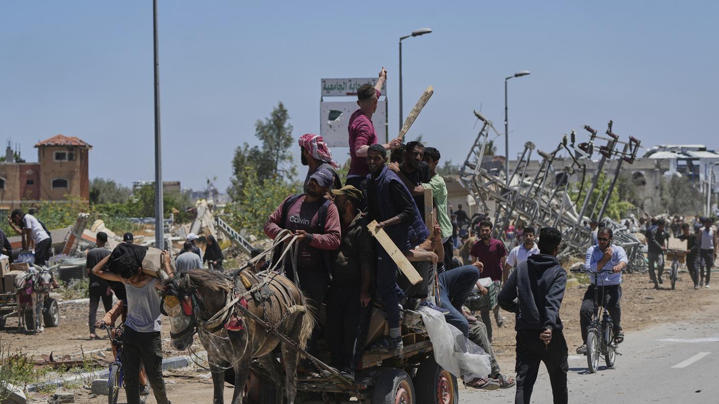 Una fotografia scattata negli scorsi giorni nella Striscia di Gaza