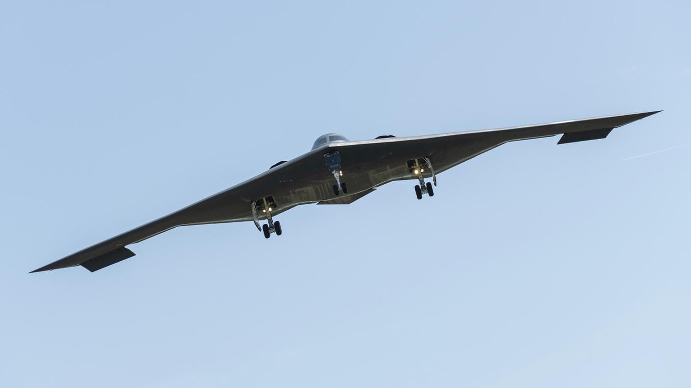 Un bombardiere B-2 come quelli usati per gli attacchi
