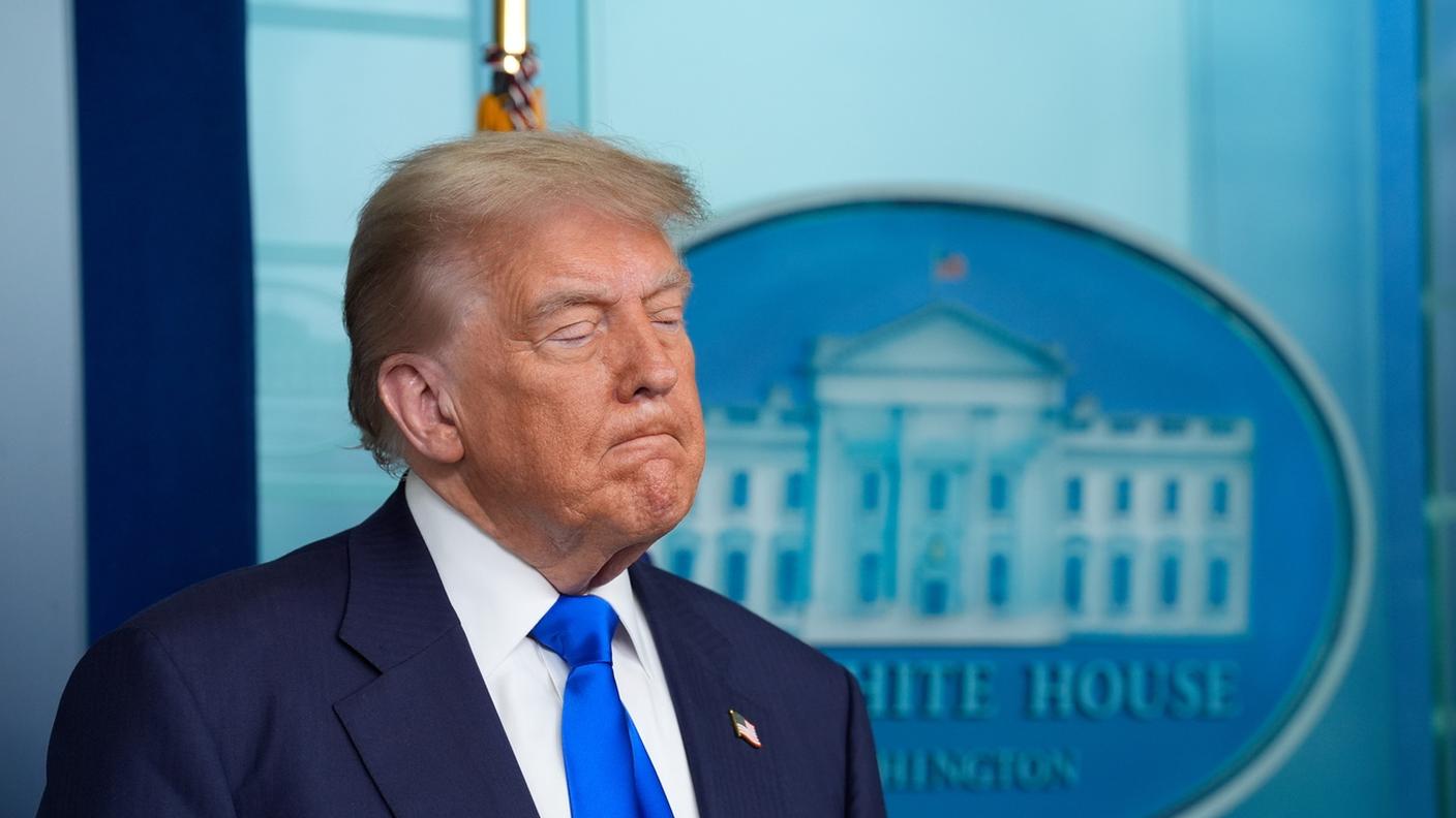 Trump venerdì durante la conferenza stampa indetta per commentare la decisione della Corte suprema