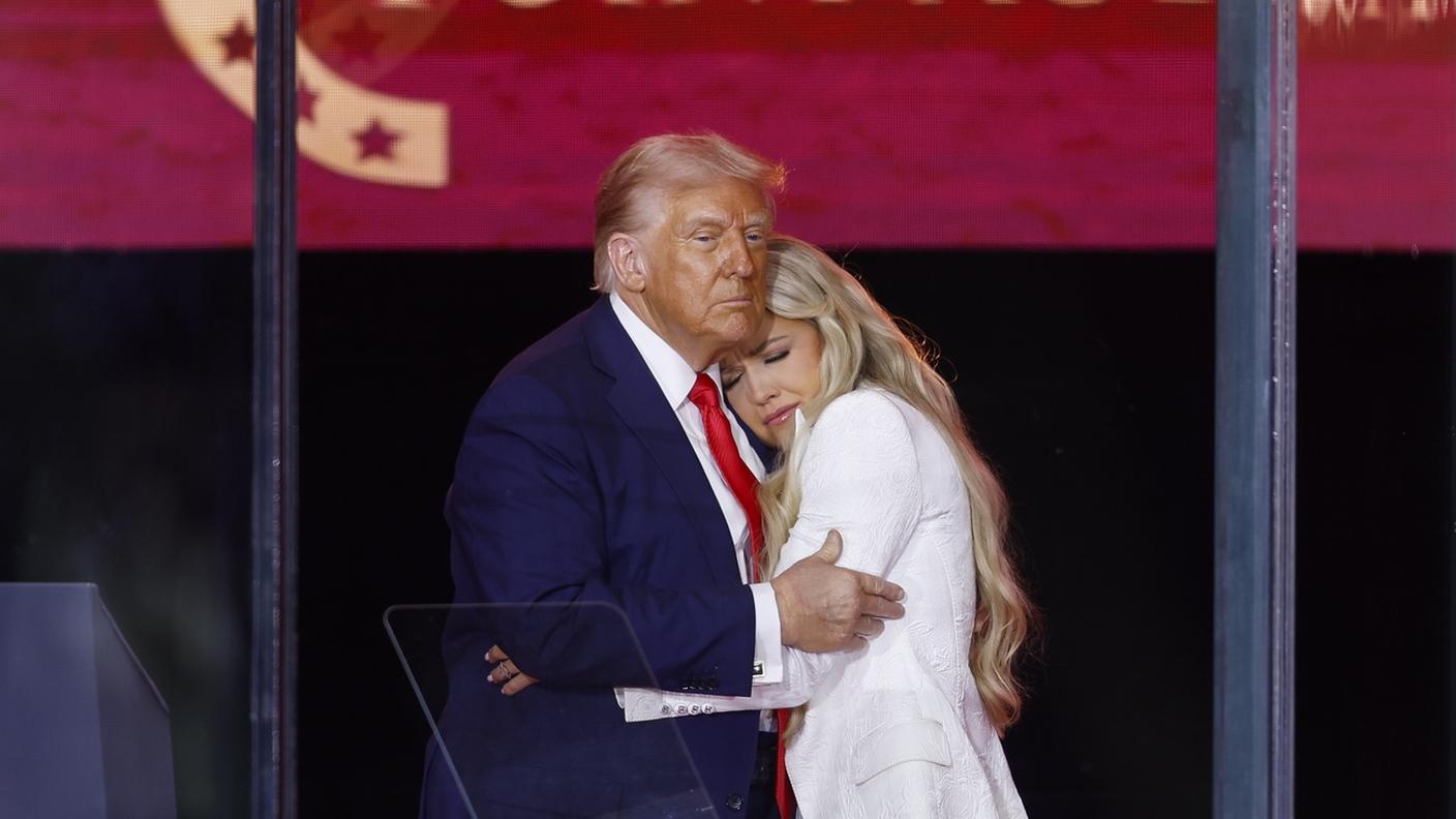 Erika Kirk e il presidente Trump