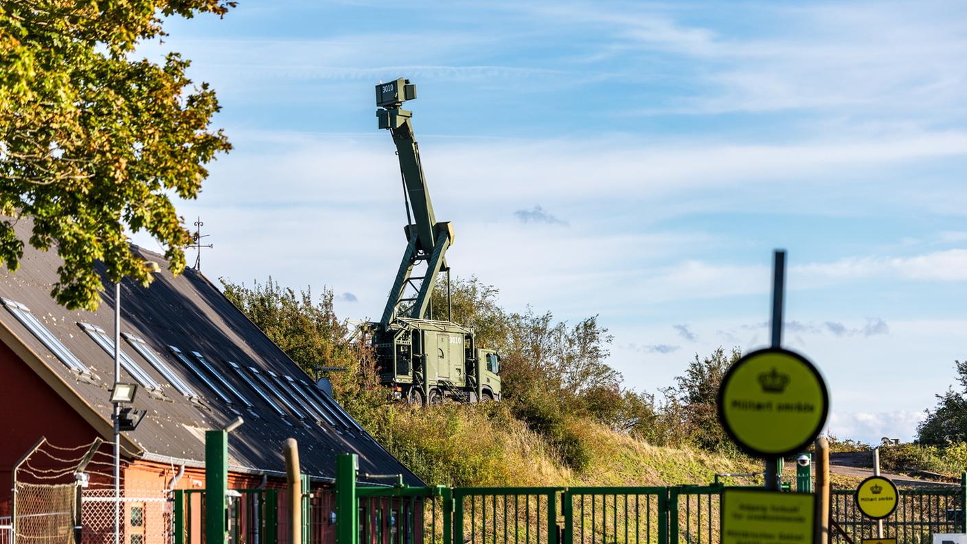 Una installazione radar mobile predisposta in Danimarca negli scorsi giorni