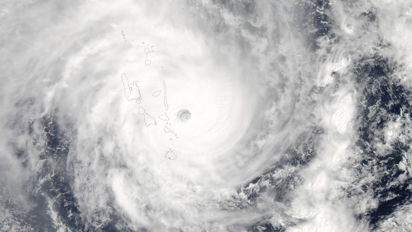 "Pam" fotografato il 13 marzo alle 13.30 dal satellite Aqua della Nasa