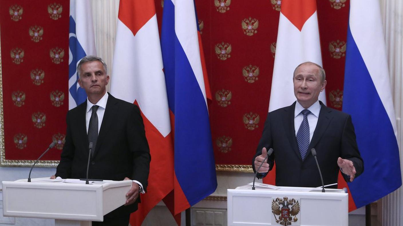 Vladimir Putin e Didier Burkhalter a Mosca di settimana scorsa