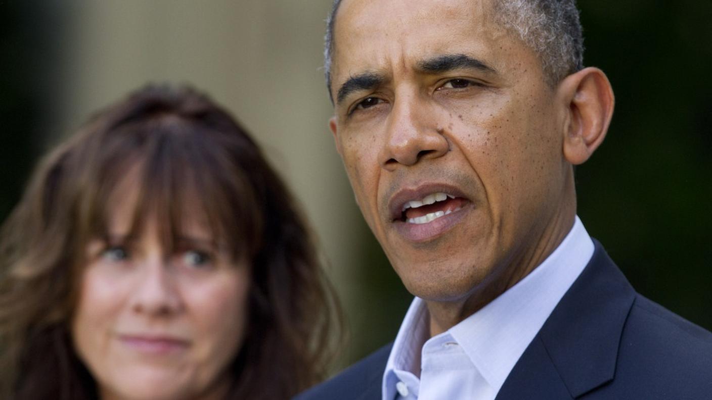 Barack Obama con la mamma del soldato rilasciato