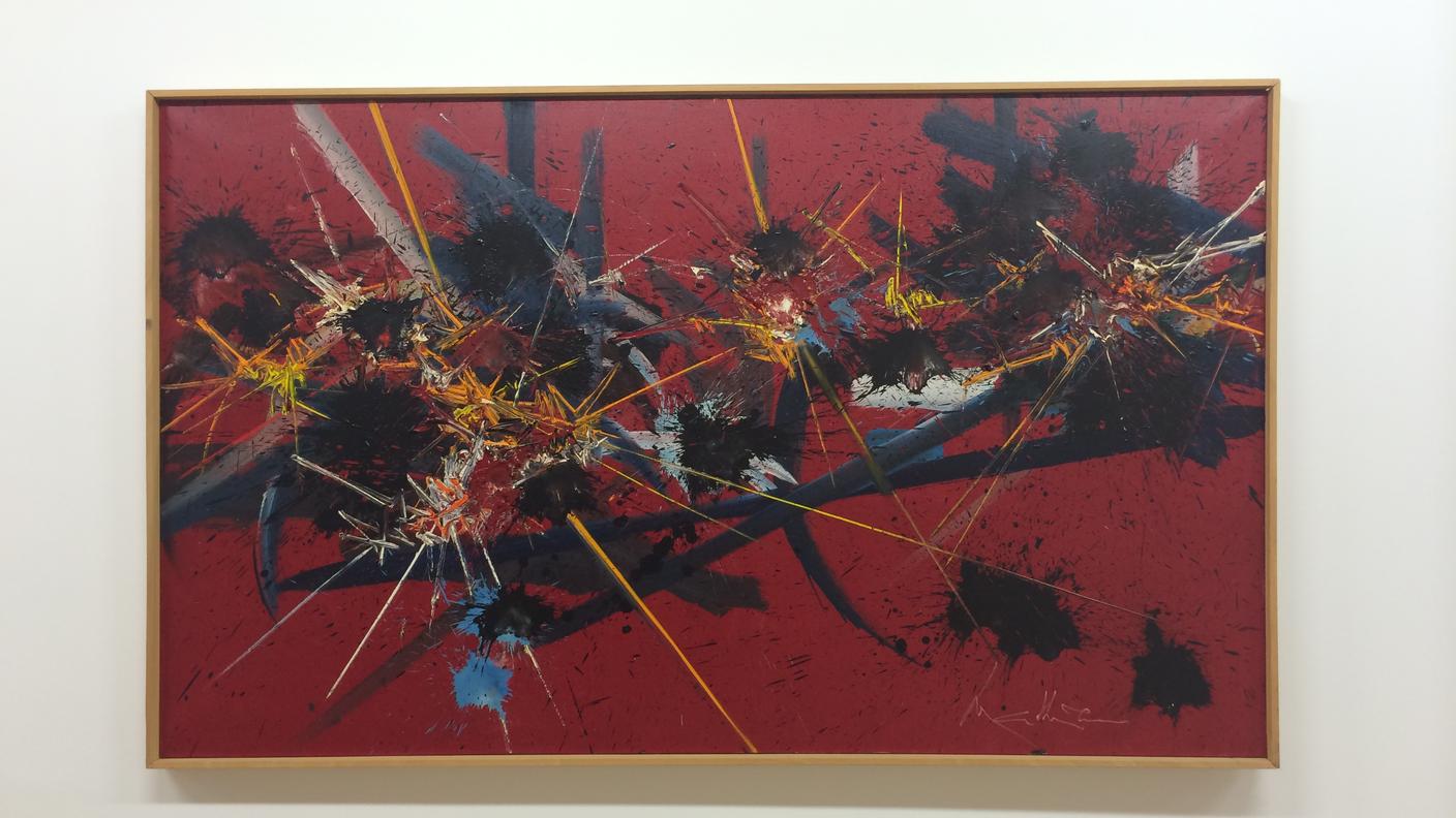 Un quadro dell'artista Mathieu, che ha fatto nascere la passione nei coniugi Ghisla