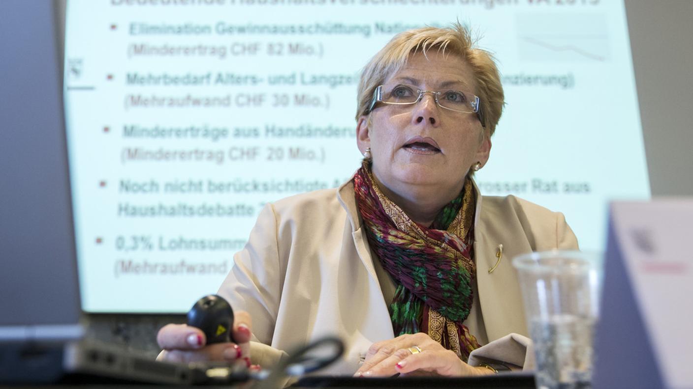 La responsabile delle finanze cantonali Beatrice Simon