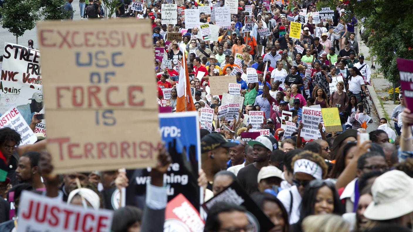 Una manifestazione contro il razzismo