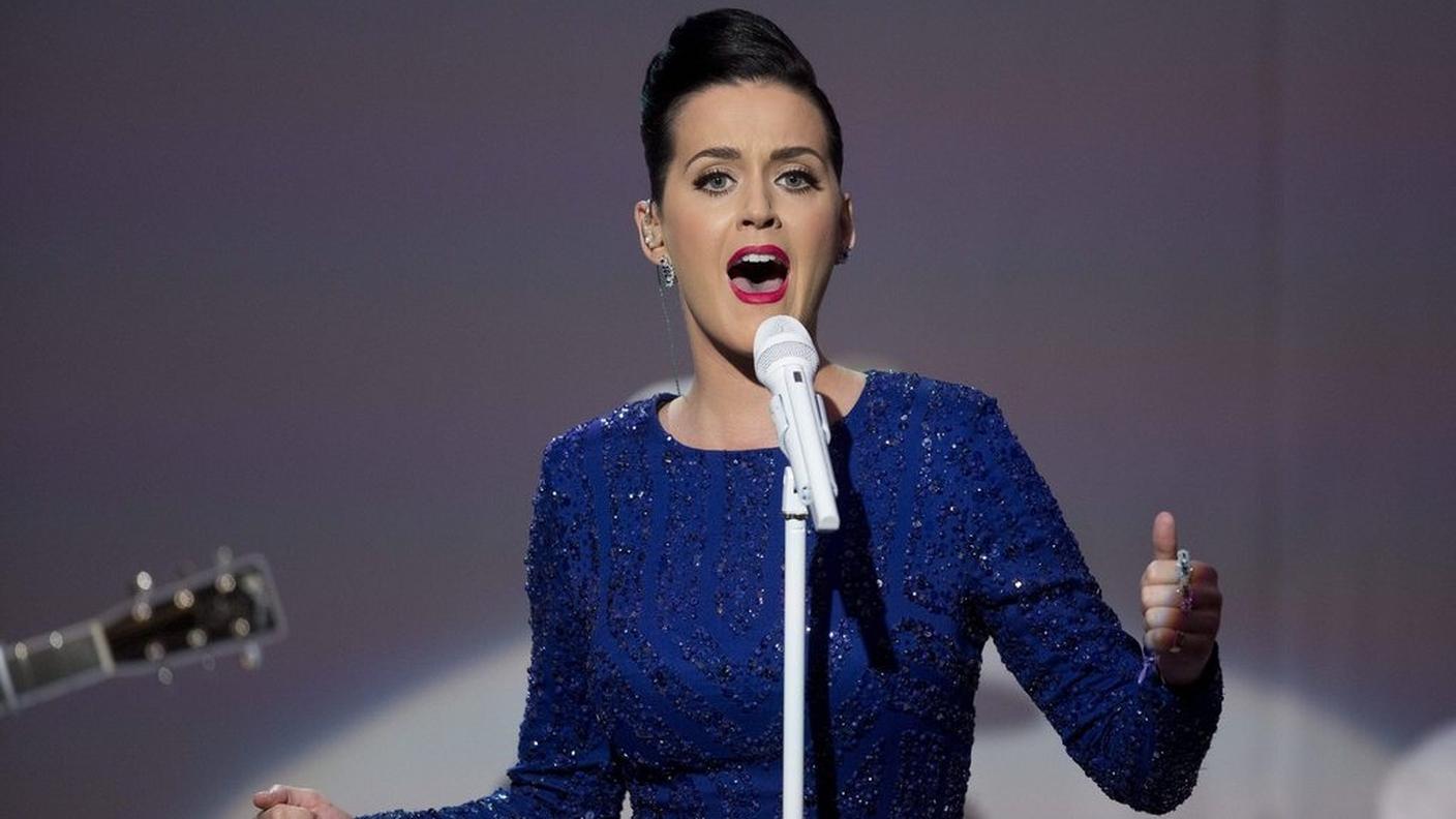 La pop star durante una sua esibizione in luglio