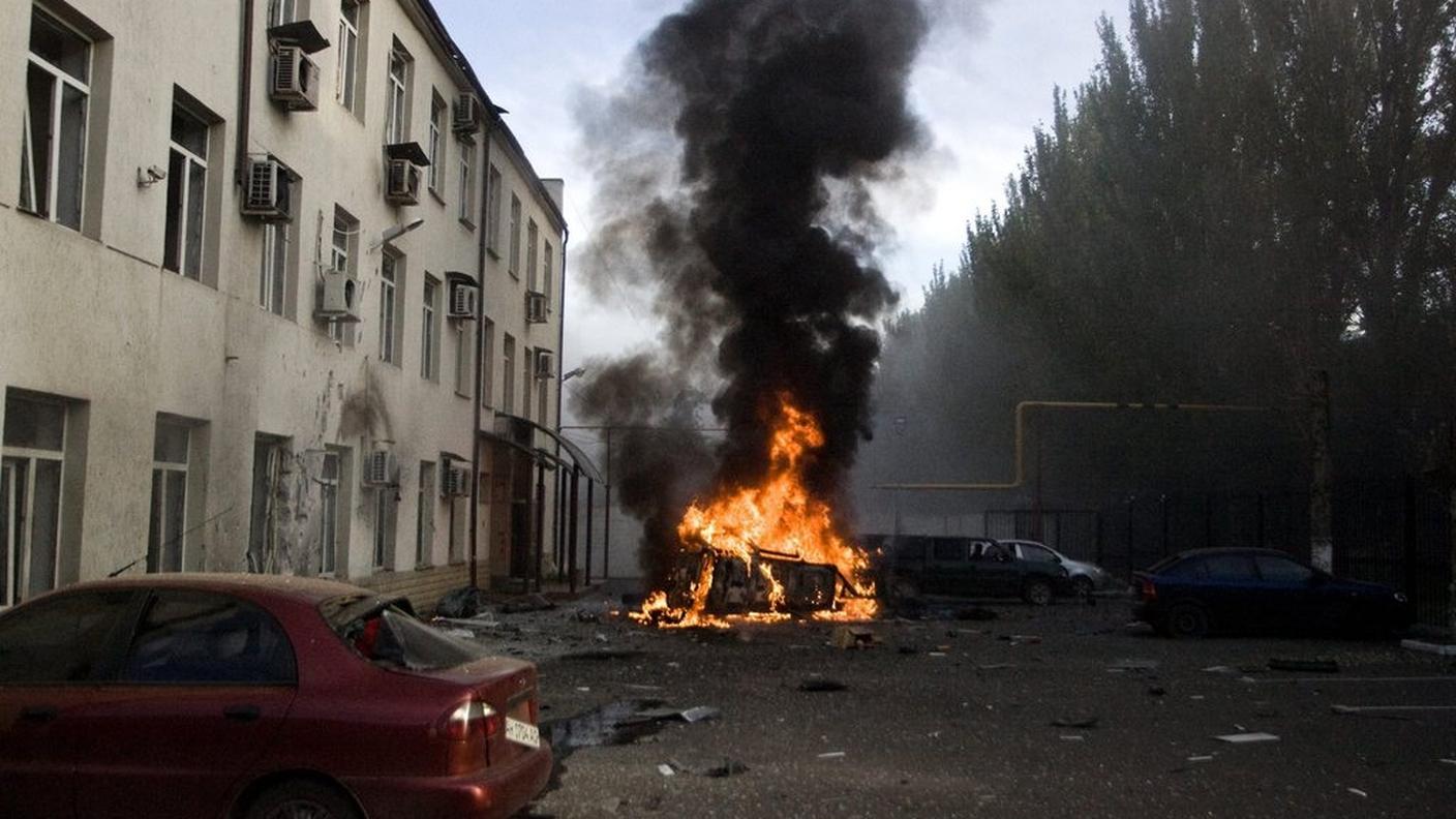 Combattimenti a Donetsk