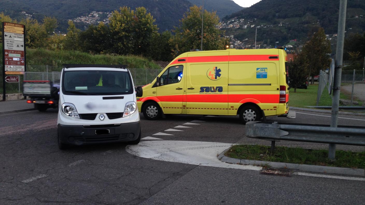 Scooterista ferito a Tenero