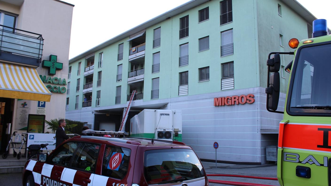 Un incendio è divampato in un appartamento di via Muraccio ad Ascona
