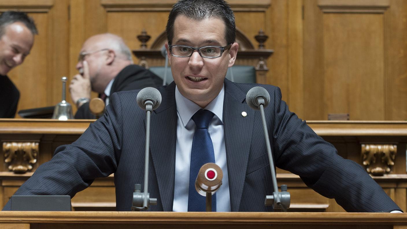 Il deputato ticinese sui banchi della Camera del popolo