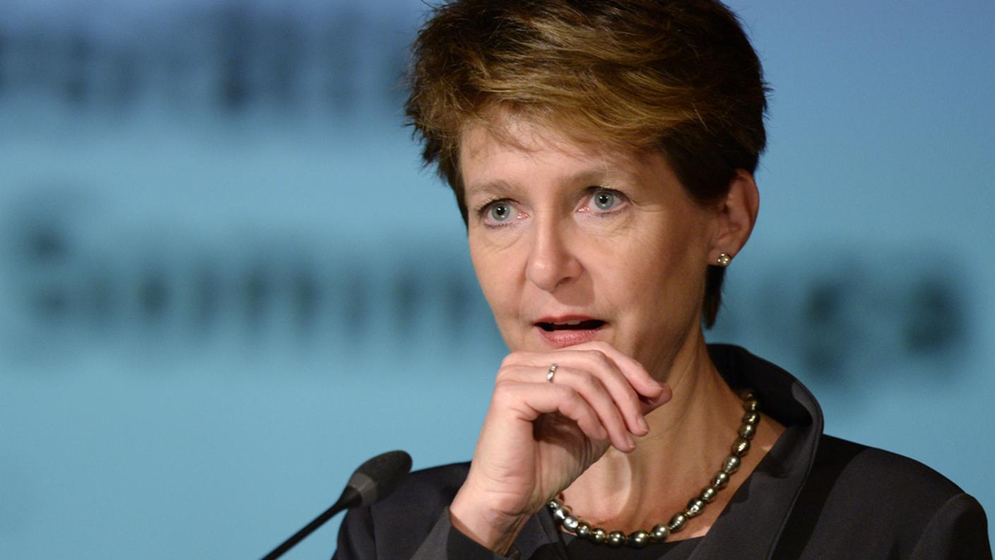 La consigliera federale Simonetta Sommaruga