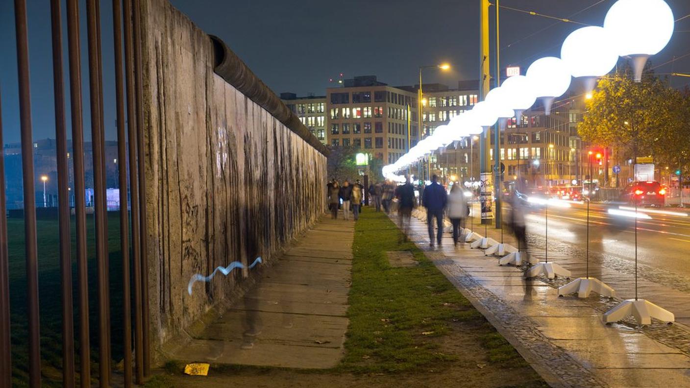 I palloni segnano 15 Km dell'ex confine tra Berlino est e ovest