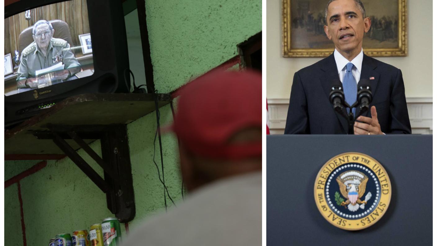 'Todos somos americanos'. 17 dicembre: il presidente statunitense Barack Obama e quello cubano Raul Castro annunciano che le relazioni diplomatiche tra i due paesi vengono ristabilite. Centrale il ruolo di Papa Francesco.   