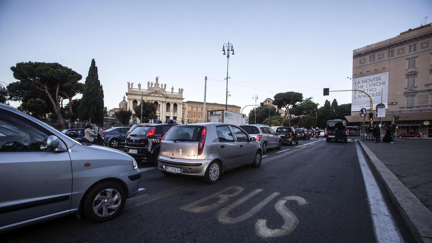 Il traffico di Roma ulteriormente congestionato dallo sciopero 