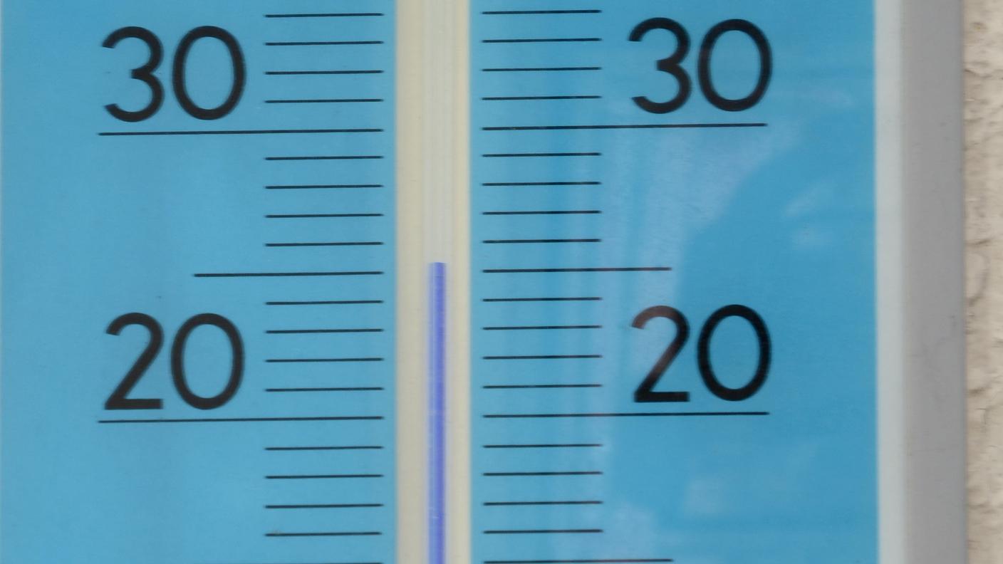 Fra i 20 e i 25 gradi