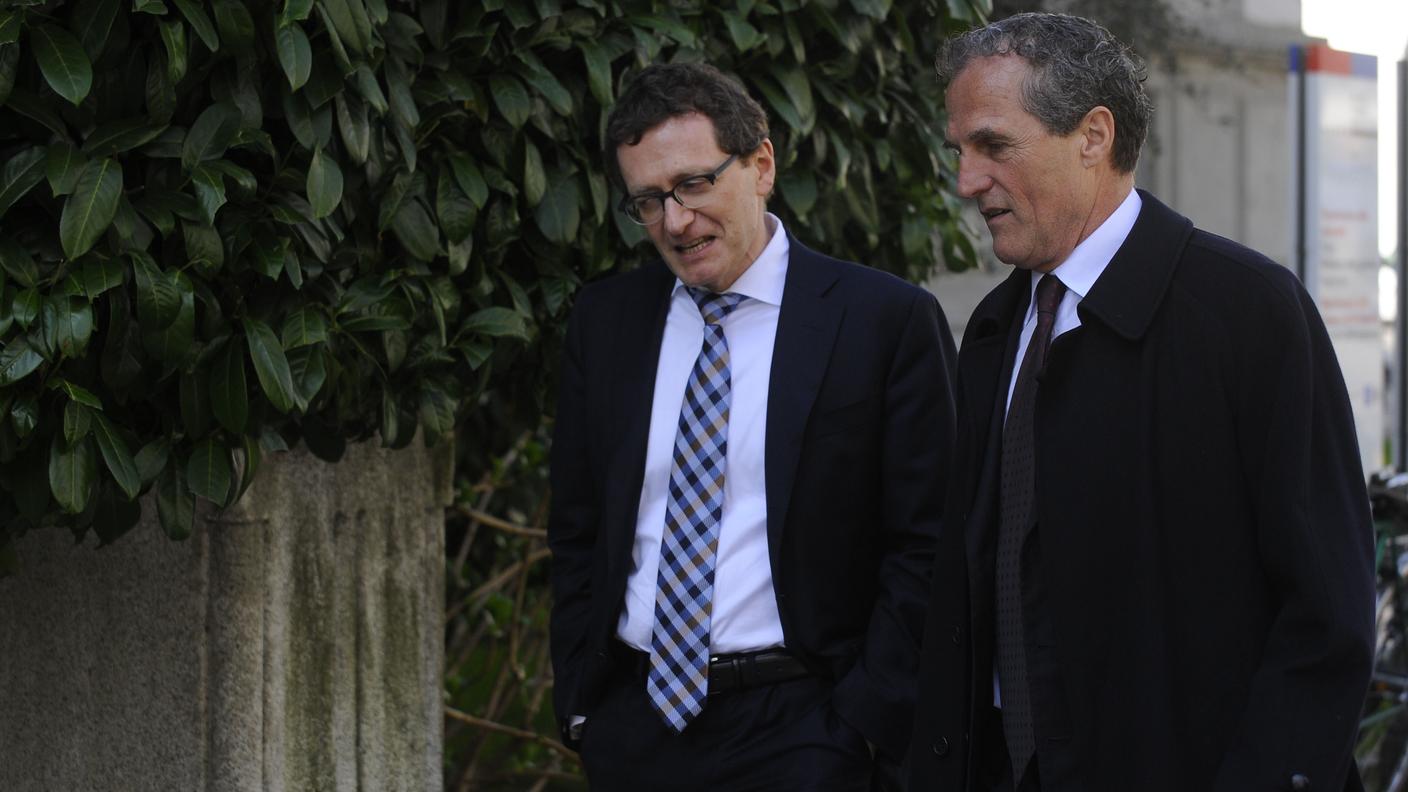 Brunett e il suo legale al processo in appello, nel 2014