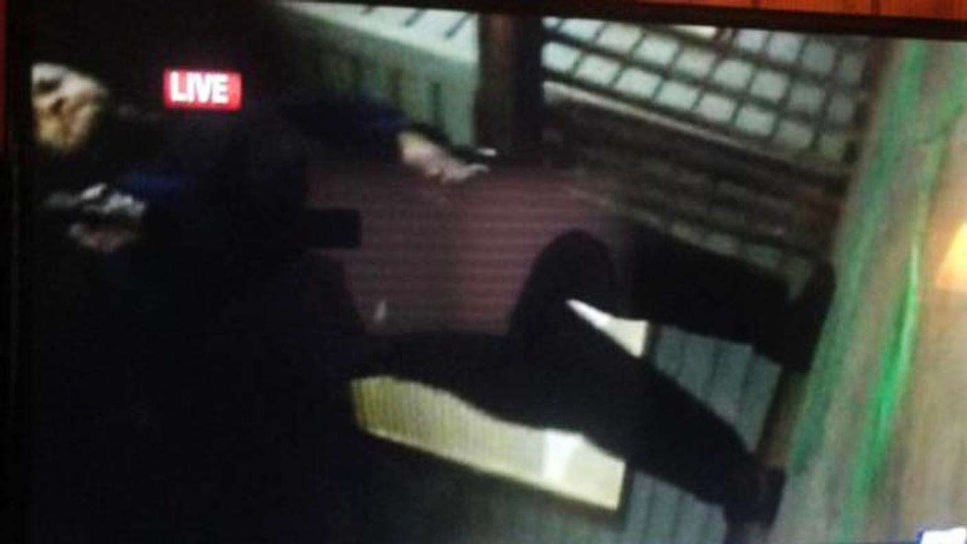Le ultime immagini riprese dalla telecamera