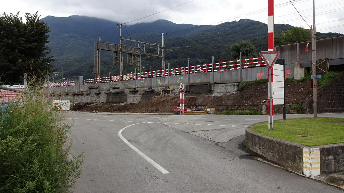 Il cantiere di Alptransit a Giubiasco