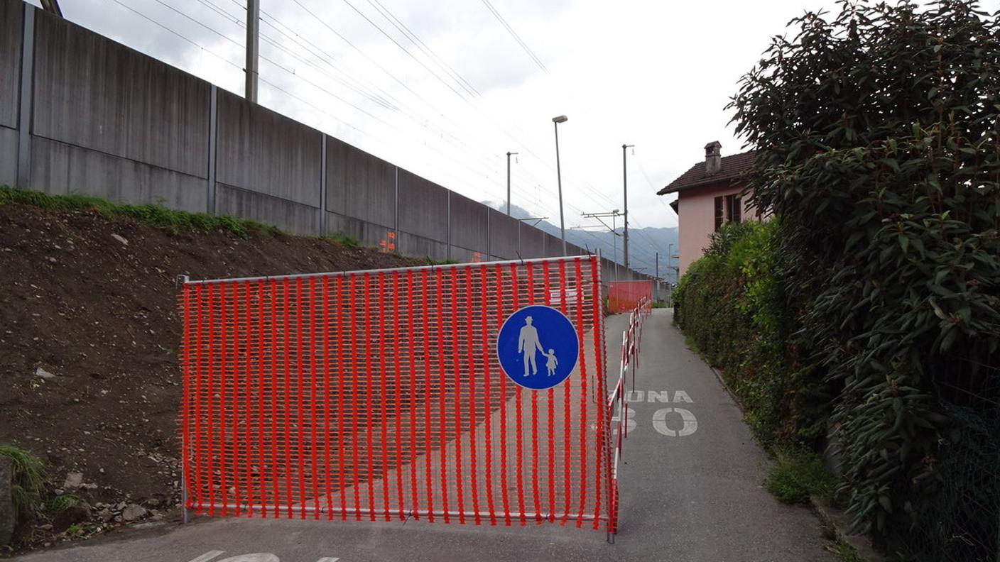 Il cantiere di Alptransit a Giubiasco