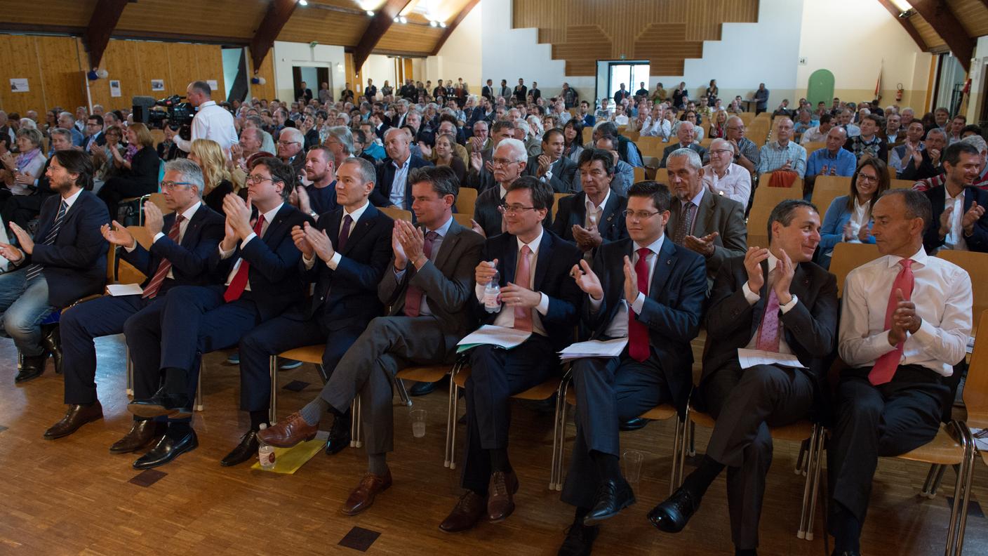 I delegati si sono riuniti al Mercato Coperto