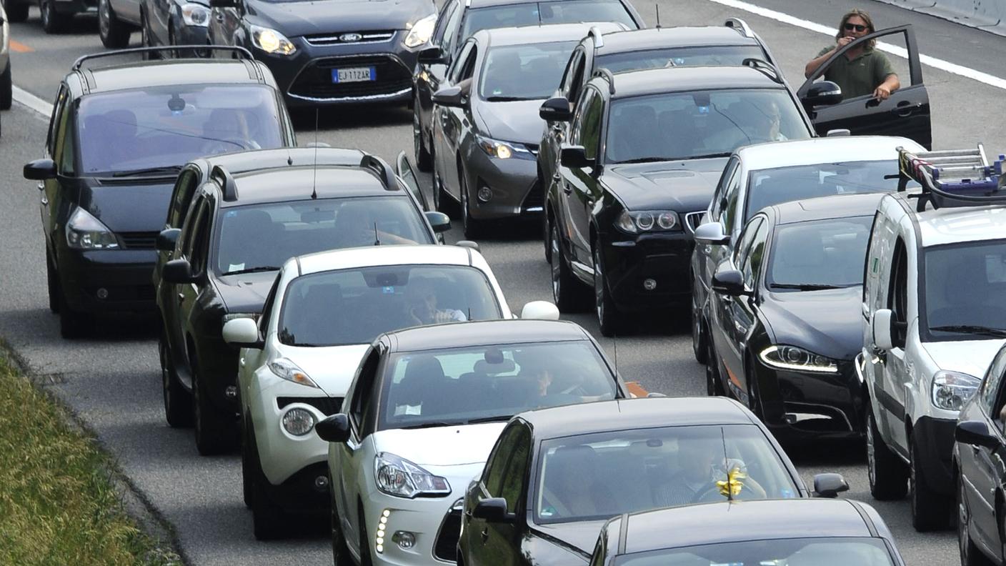 Code sulla A2 in direzione nord