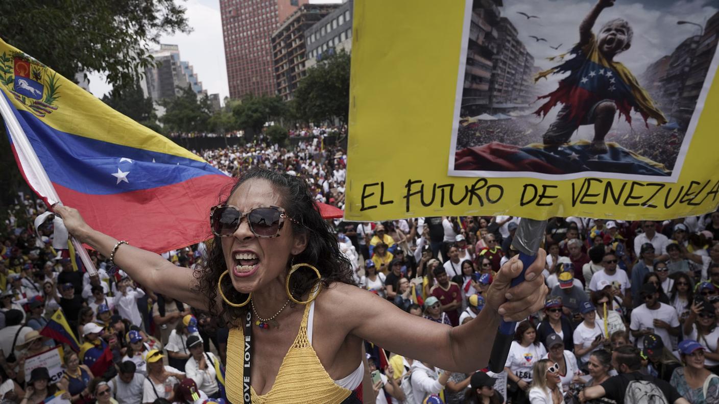 A Caracas in molti sono scesi in piazza per manifestare, anche se con molte precauzioni per paura delle rappresaglie