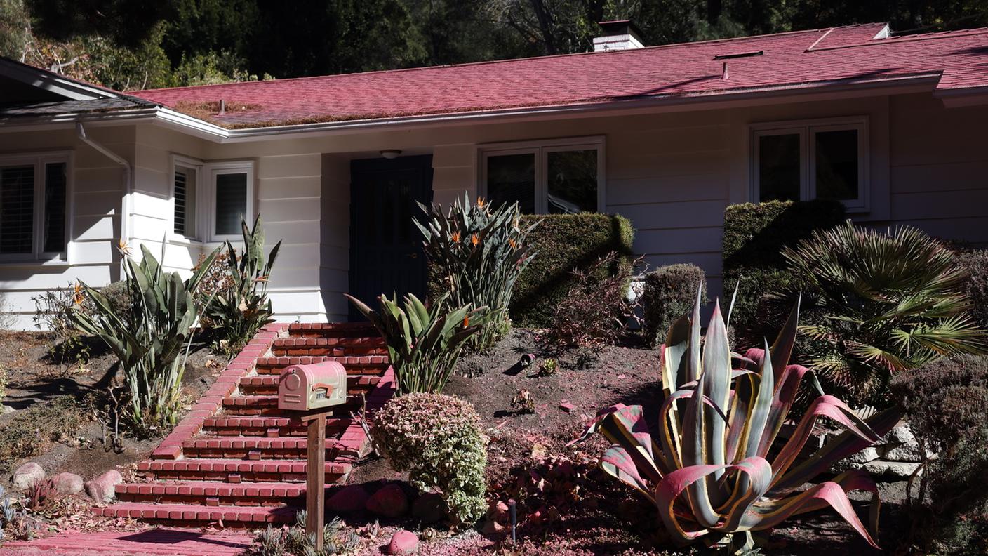 Los Angeles ricoperta da una polvere rosa