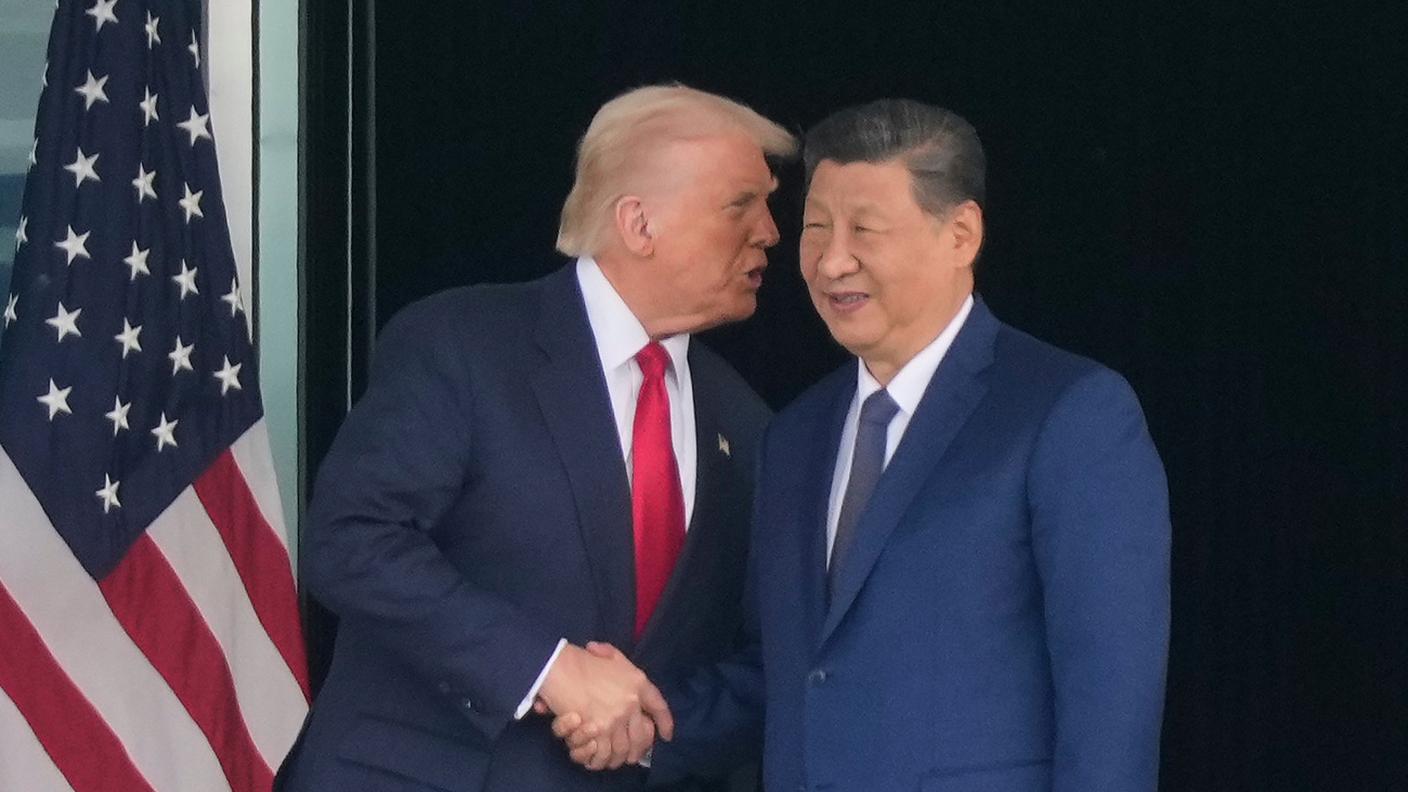 Donald Trump e Xi Jinping durante un incontro a Busan, Corea del Sud