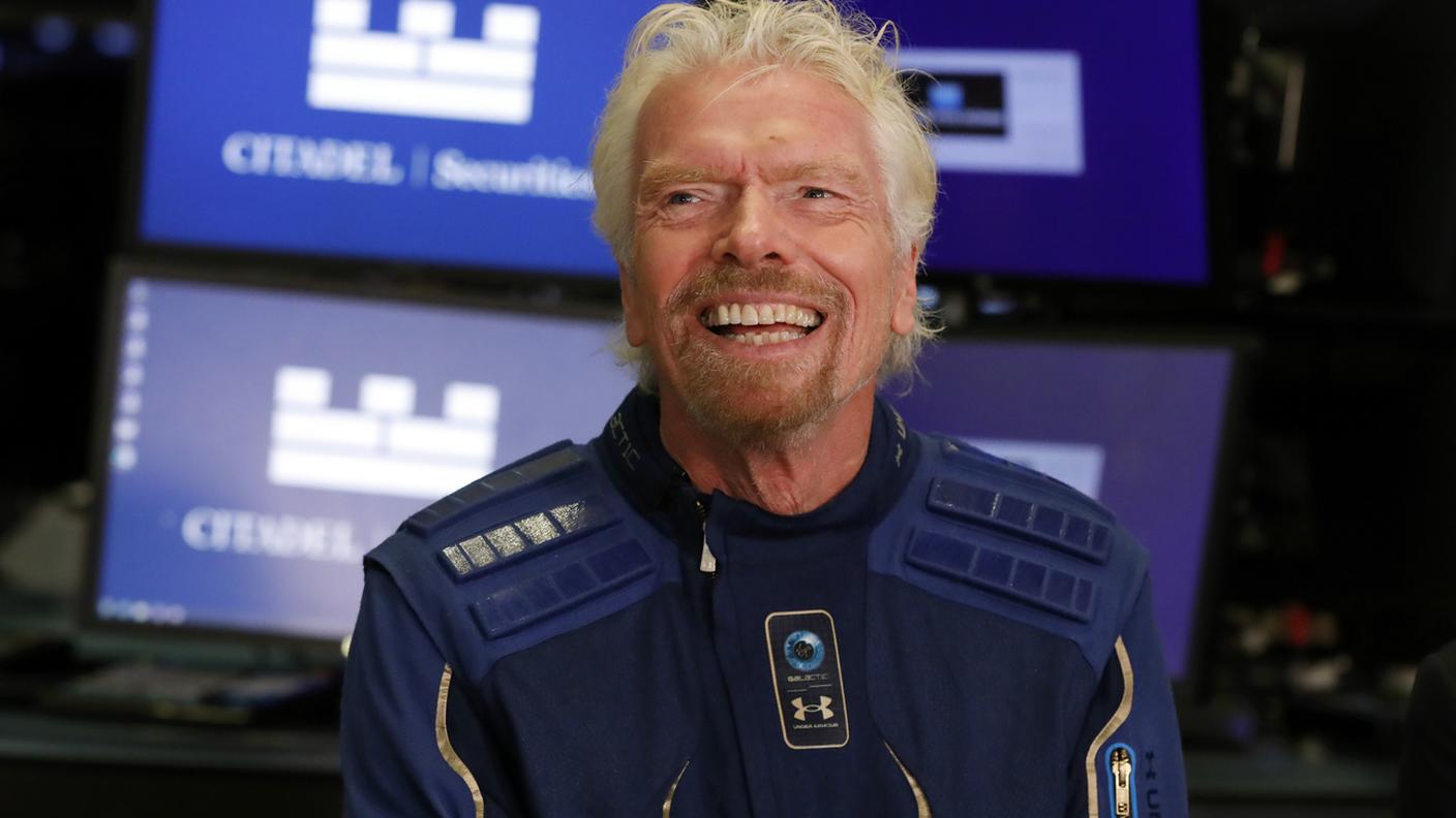 Il miliardario britannico Richard Branson spera nelle condizioni meteo