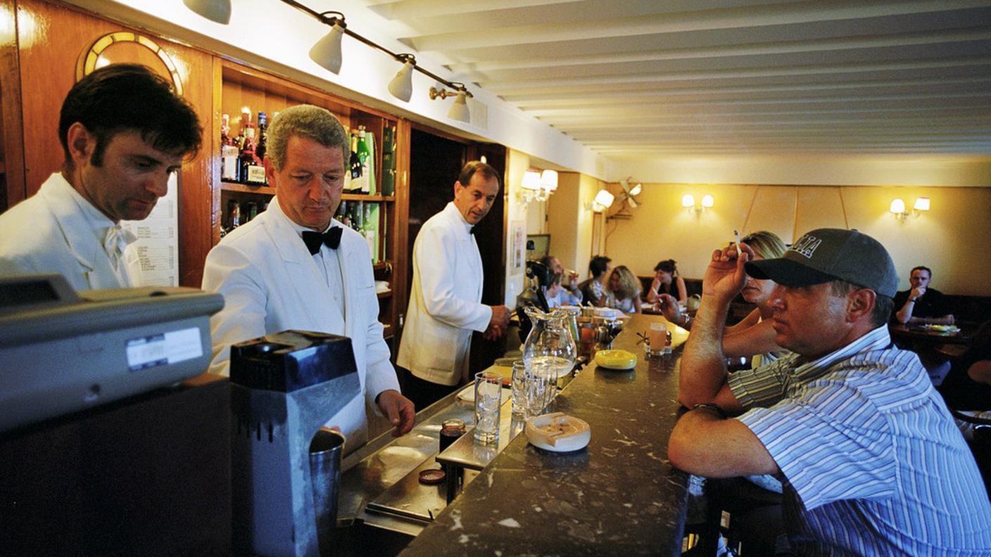 L'interno dell'Harry's Bar di Venezia