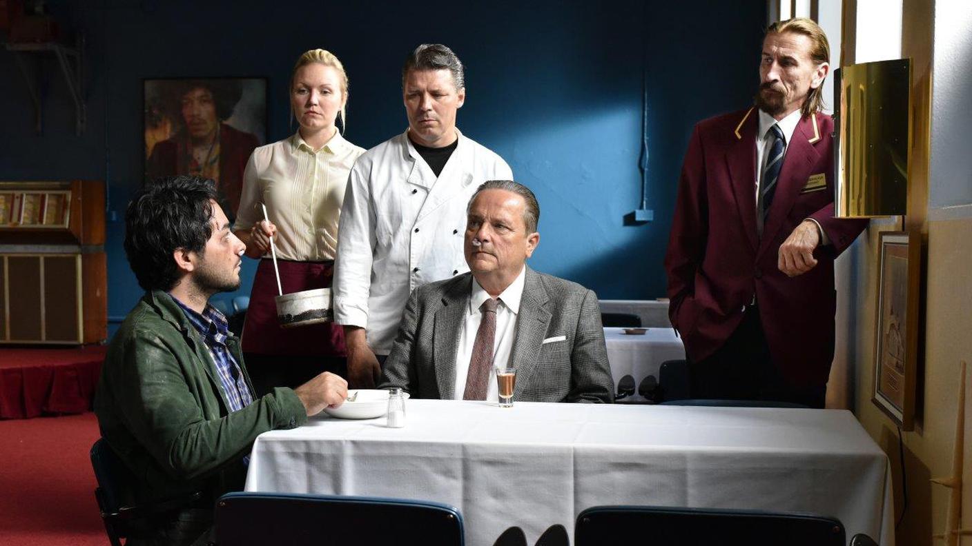 Inquadratura di gruppo per i personaggi del film